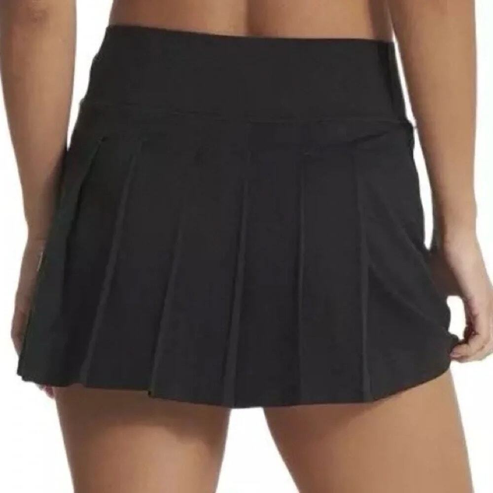 Vuori Halo Performance Skirt Black High Rise Pleated Athletic Skort Size Small